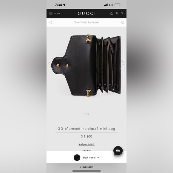 2021 GG Marmont matelassé mini shoulder bag - Picture 10 of 10